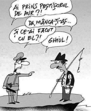 ce a facut un om cu pestisorul de aur