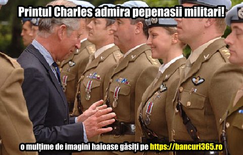 Printul Charles admira o femeie soldat