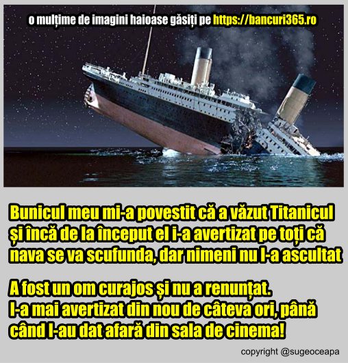 ce a patit un barbat cand a anuntat scufundarea Titanicului