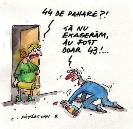 cate pahare a baut barbatul
