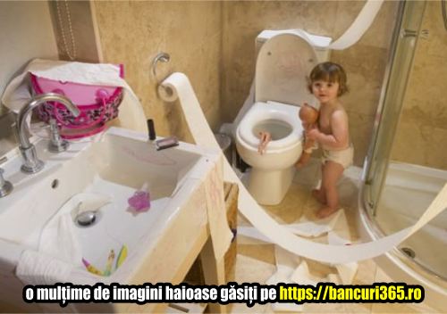 ce a facut un copil in baie
