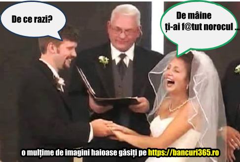 de ce rade mireasa la cununie