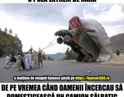 Discuție &icirc;ntre un șofer de tir și un polițist