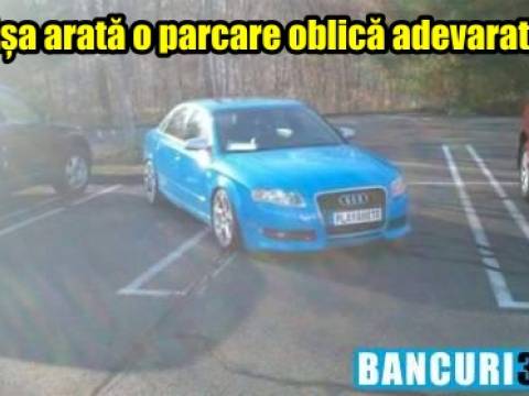 Cum a parcat o femeie mașina