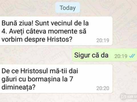 Cand un vecin e dispus sa vorbeasca despre Hristos