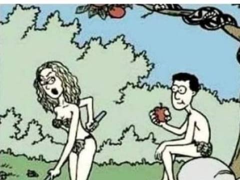 Ce au făcut Adam și Eva după ce Adam a mușcat din măr