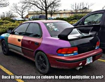 Ce culoare are mașina unui ardelean