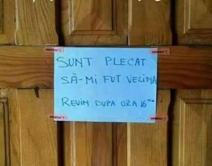 Cum iti pui vecinii in alerta cu un simplu anunt pe usa