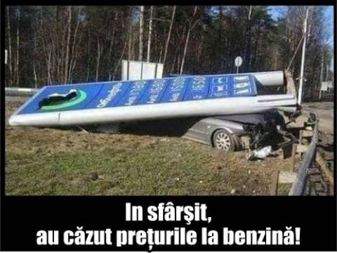 Cum au căzut prețurile la benzină