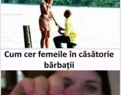 Cum o cere Ion pe Maria de nevasta