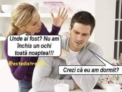 Discuție &icirc;ntre iubiți, dimineața 