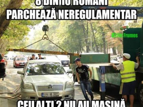 Bancul zilei - de ce se bat doi barbati in parcare