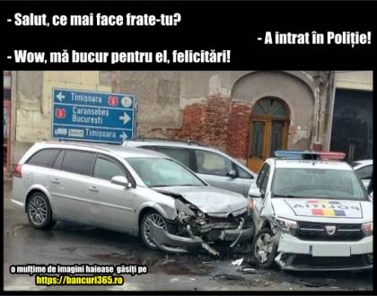 De ce un tip mergea cu mașina pe trotuar