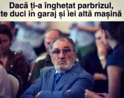 Ce face un rom&acirc;n adevărat c&acirc;nd &icirc;i &icirc;ngheață parbrizul