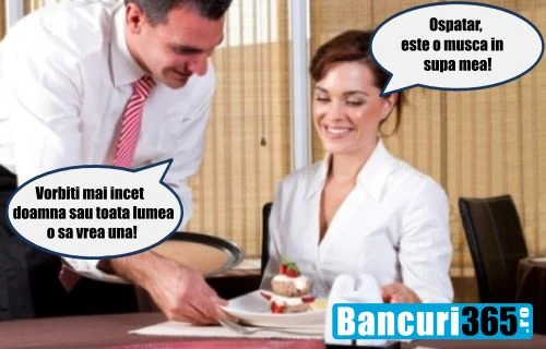 bancuri cu chelneri ce avea clienta in farfurie