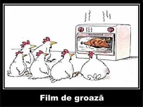 Sotul cu sotia se uita la un film de groaza