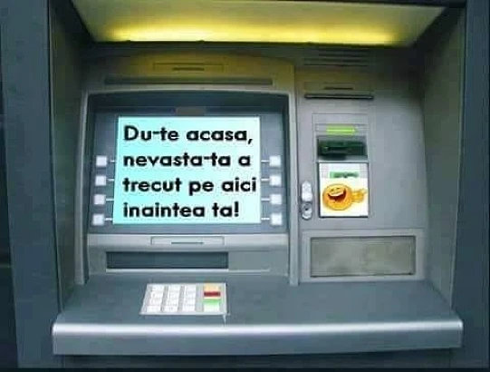 ce a aparut pe ecranul unui bancomat