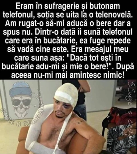 ce a patit un sot care vroia o bere