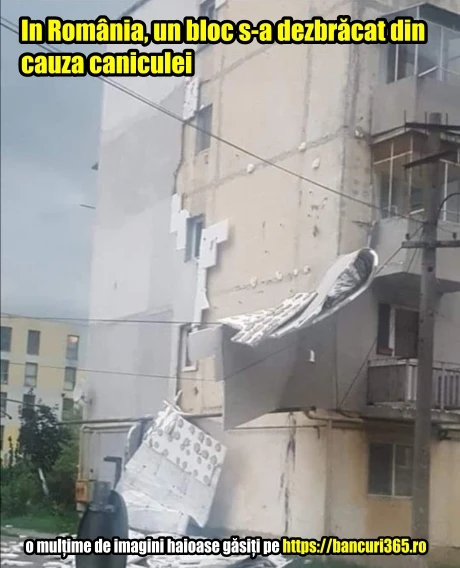 ce face un bloc din Romania pe canicula