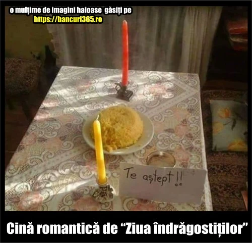 cina romantica de ziua indragostitilor