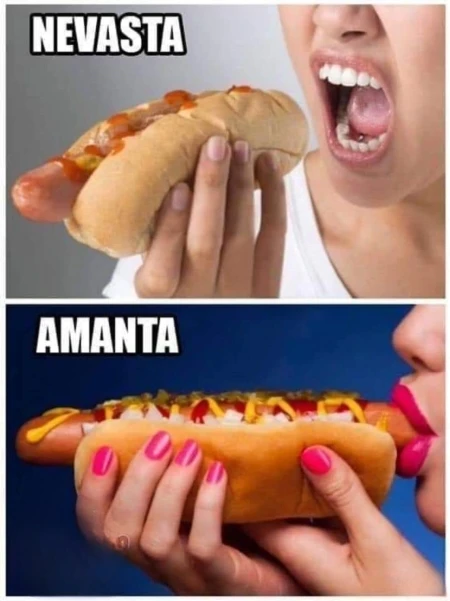 cum mananca nevasta si cum mananca amanta