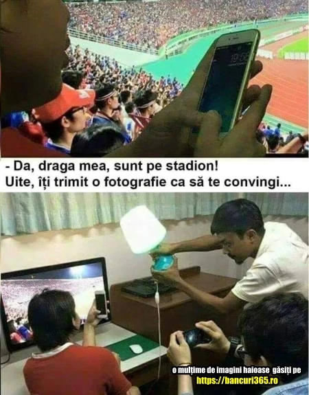 cum se duce un barbat pe stadion