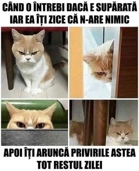 cum se uita o femeie suparata