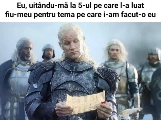 cum se uita un tata la nota fiului
