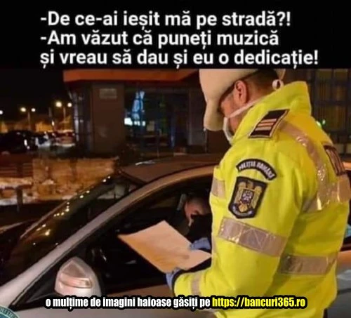 de ce a iesit unul in strada