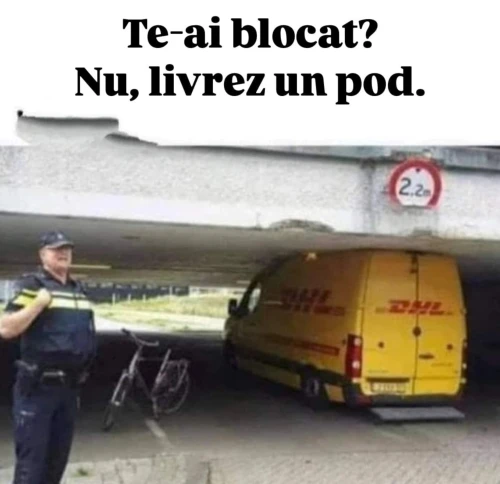 de ce s a blocat un sofer sub pod