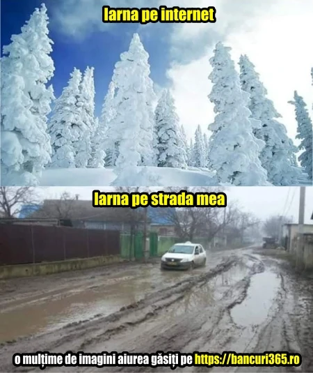 iarna pe strada gluma zilei