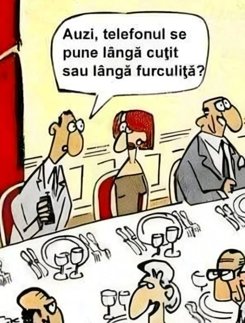 unde se pune telefonul cand stai la masa